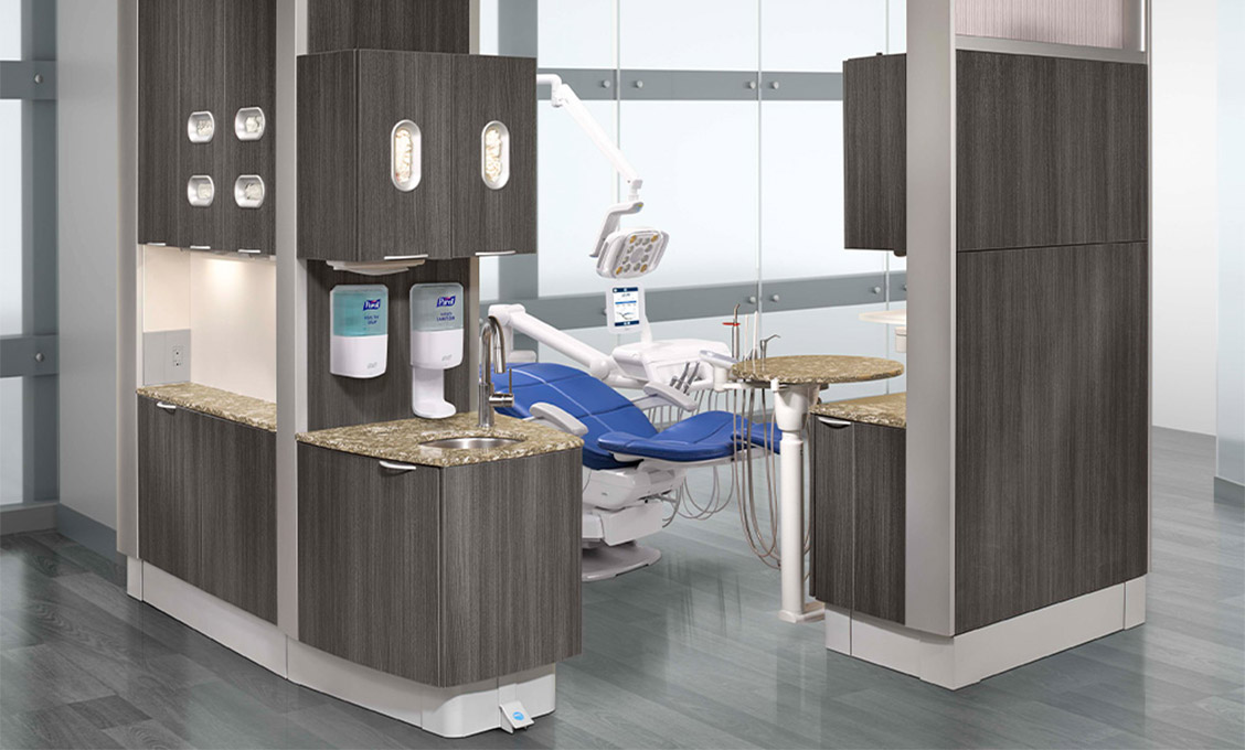 A-dec Inspire 500 — Gamme de mobilier dentaire